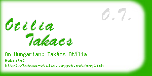 otilia takacs business card